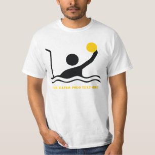 Polospieler, schwarze Silhouette, benutzerdefinier T-Shirt