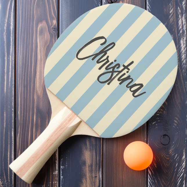 Polostreifen aus dem Mittelalter mit einem hellen, Tischtennis Schläger (Von Creator hochgeladen)