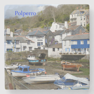 Polperro Cornwall England Ebbe Steinuntersetzer