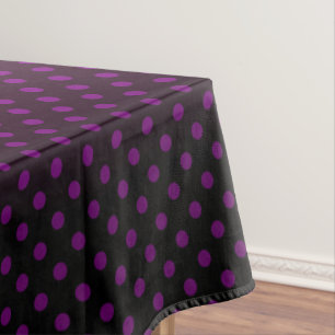 Polska dot radigrave lila schwarze Farben Tischdecke