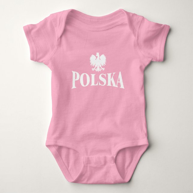 Polska Eagle Baby Bodysuit Strampler (Vorderseite)