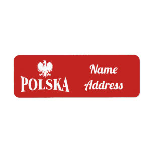 Polska Eagle Custom Mailadresse Label