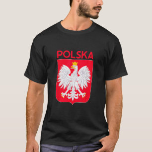 Polska Eagle Emblem Polen Flagge Polnischer Kultur T-Shirt