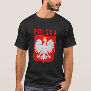 Polska Eagle Emblem Polen Flagge Polnischer Kultur T-Shirt
