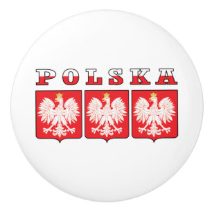 Polska Eagle Flag Shields Keramikknauf