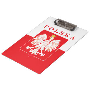 Polska Eagle Red Shield Klemmbrett