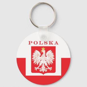 Polska Eagle Red Shield Schlüsselanhänger