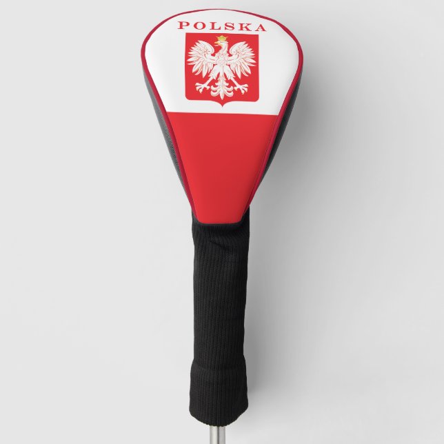Polska Eagle Rot-Schild Golf Headcover (Vorderseite)