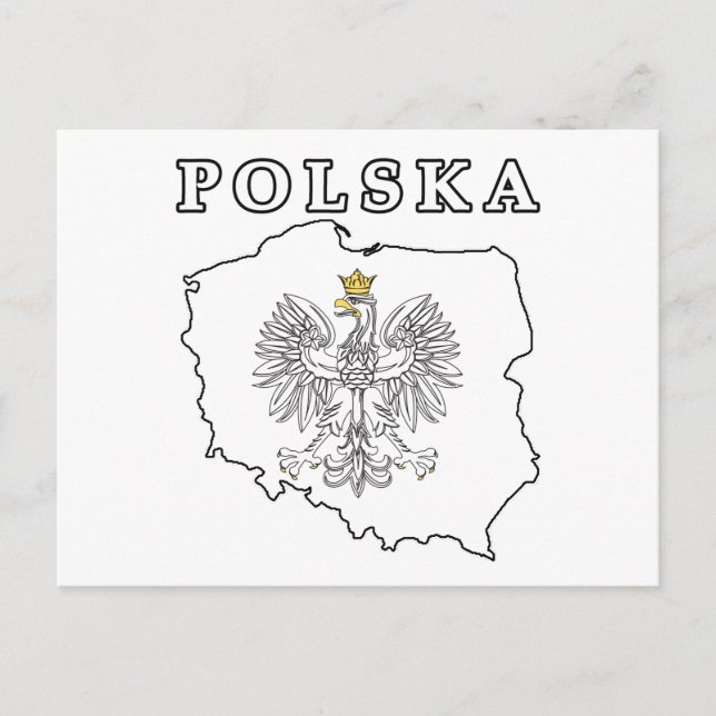 Polska Karte mit Eagle (Vorderseite)