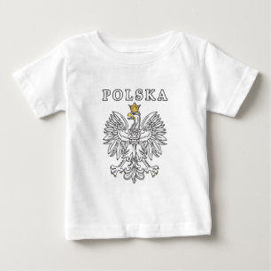 Polska mit Polnischem Adler Baby T-shirt