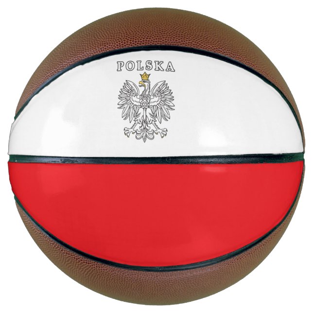 Polska mit Polnischem Adler Basketball (Vorderseite)