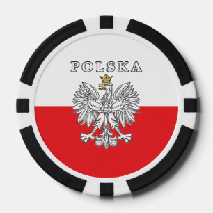 Polska mit Polnischem Adler Pokerchips