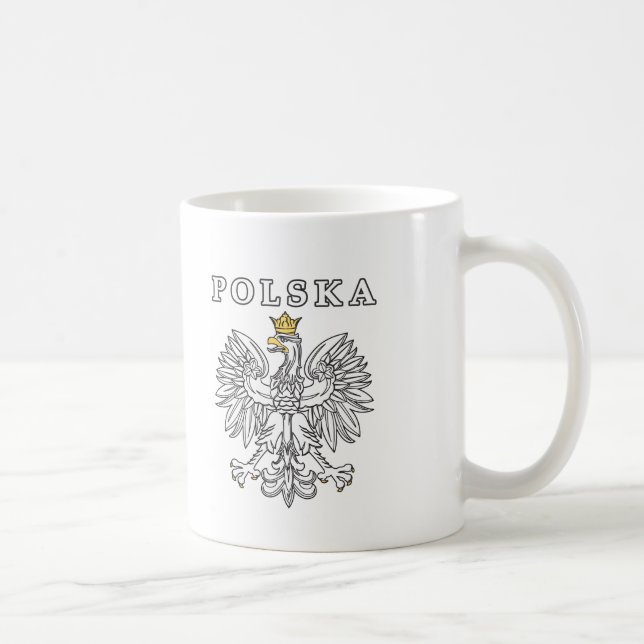 Polska mit Polnischem Adler Tasse (Rechts)