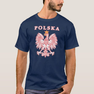 Polska mit Rot-Polnischem Eagle T-Shirt