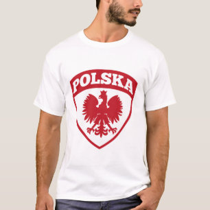 Polska Poland Polen Wappen Schild Geschenk T-Shirt