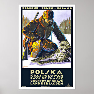 Polska Poland Vintage Travel Poster
