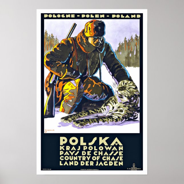Polska Poland Vintage Travel Poster (Vorne)