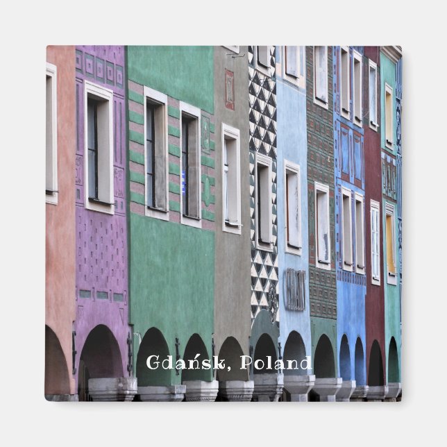 Polska Polen Danzig Altstadt Vintag Polnisch Polni Magnet (Vorne)