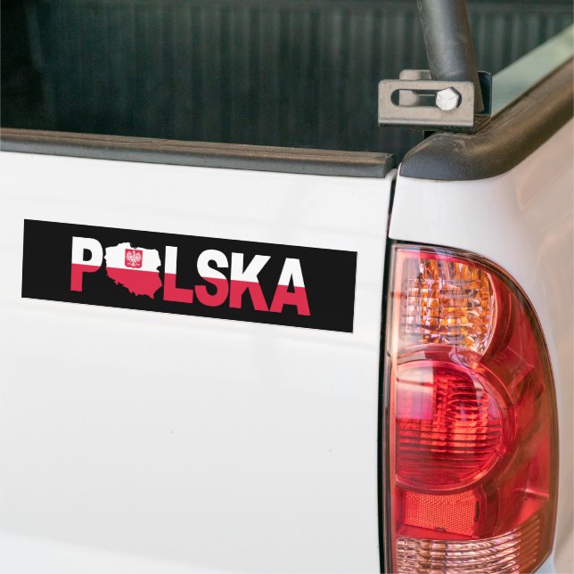 Polska Polen - Flaggenplan Autoaufkleber (Auf Lkw)