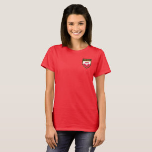 Polska/Polen - Flaggenschild und Emblem-T - Shirt