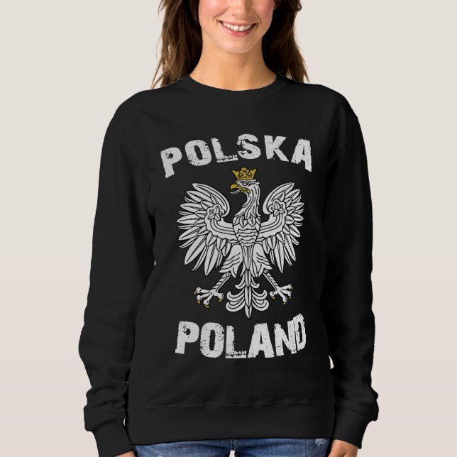 Polska Polish Poland Sweatshirt (Vorderseite)