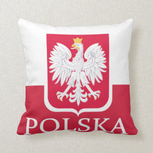 Polska polnisches Wappen Amerikaner MoJo Kissen