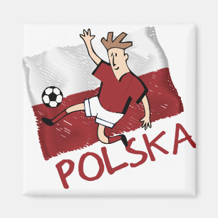 Polska Polska Fußball-Pilka Magnet