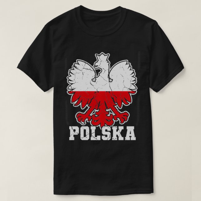 Polska Polska Polska Polska Polska Polska Coat Arm T-Shirt (Design vorne)