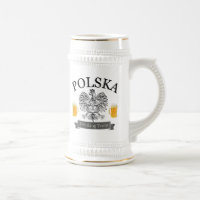 Polska trinkendes Team Stein