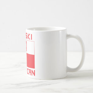 Polski American Flag Tasse