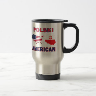Polski American Map Reisebecher