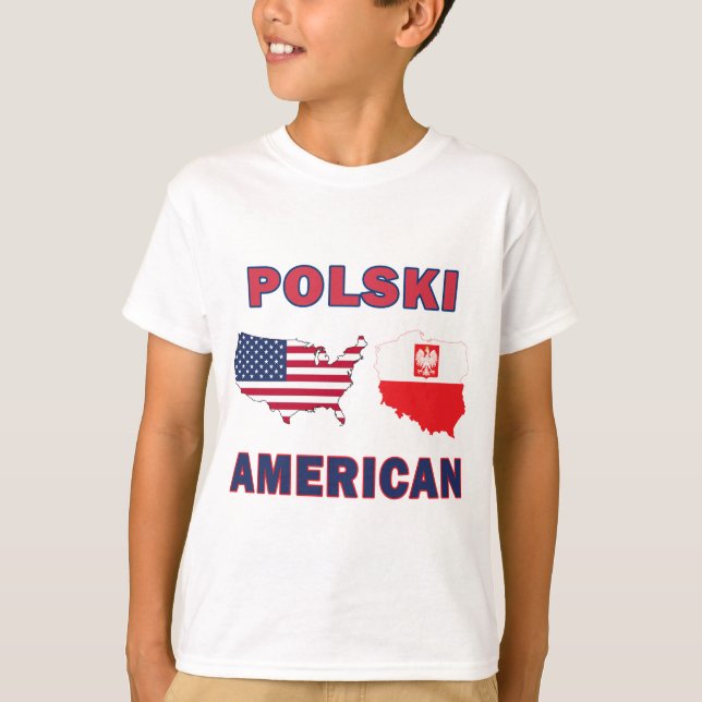 Polski American Map T-Shirt (Vorderseite)
