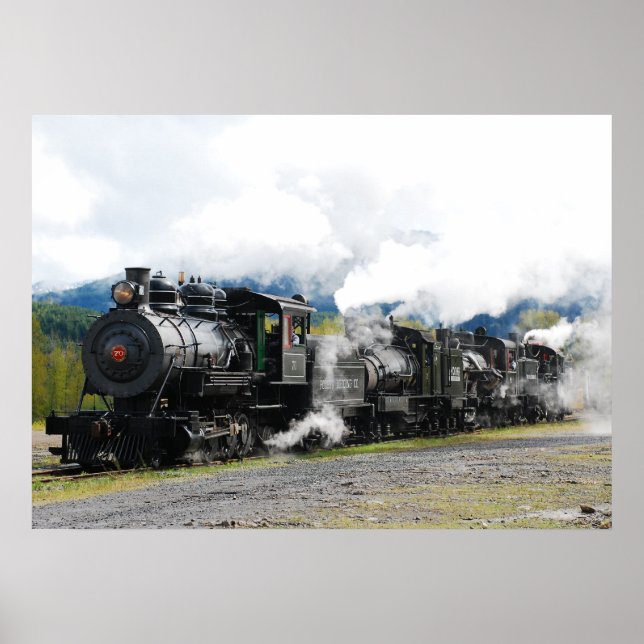 Polson Logging Company Train Print Poster (Vorne)
