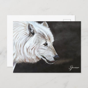 Polster Wolf Postcard Print  Postkarte