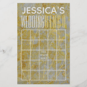 Polterabend BINGO Silver Lining Flyer