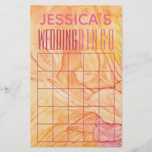 Polterabend BINGOFresh-Blume-Design Flyer