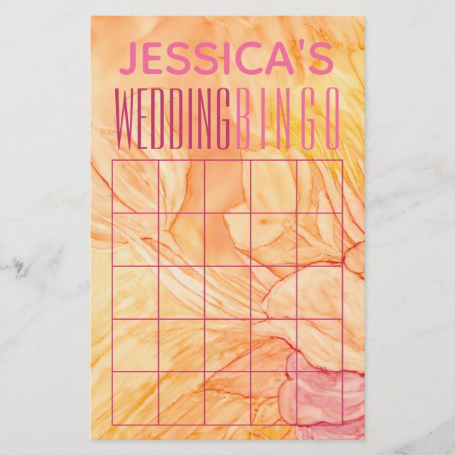 Polterabend BINGOFresh-Blume-Design Flyer (Vorne)