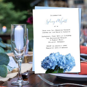 Polterabend Blue Flowers Jack n Jill Paares Einladung