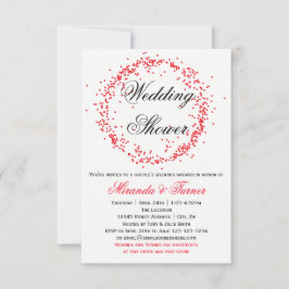 Polterabend des Red Confetti-3X5Coupels Einladung