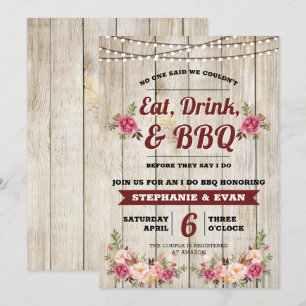 Polterabend ich mache GRILLEN laden 12x18 ein Einladung