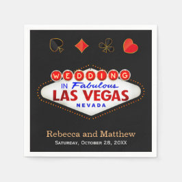 Polterabend Las Vegas Wedding Party Serviette