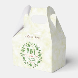 Polterabend Minze zum Wasserfarbenlederkranz Geschenkschachtel