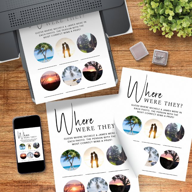 Polterabend Party Game, wo sie waren Poster (Von Creator hochgeladen)