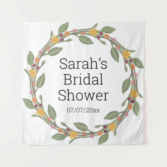 Polterabend personalisierte Tapisserie Wandteppich (Vorderseite)