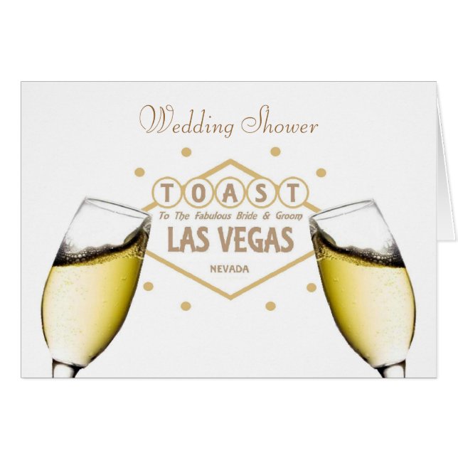 Polterabend "TOAST" zu Bride & Groom Las Vegas  (Vorderseite (Horizontal))
