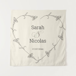 Polterabend-Wandplakat personalisiert Wandteppich