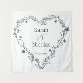 Polterabend-Wandplakat personalisiert Wandteppich