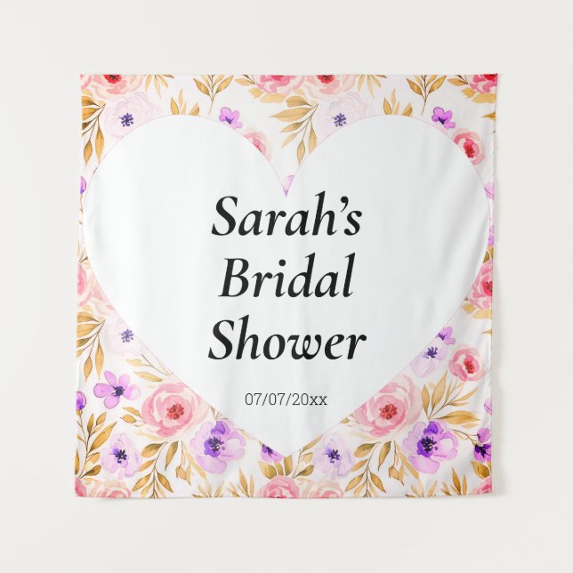 Polterabend-Wandplakat personalisiert Wandteppich (Vorderseite)