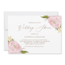 Polterabend Wasserfarbe Rosa Peonies