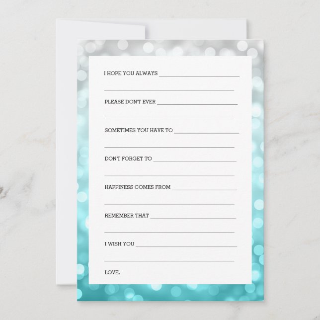 Polterabend wünscht Beach Ombre Glitzer Lights Einladung (Vorderseite)